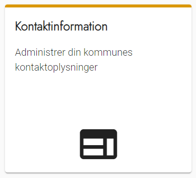 Administration - Kontaktinformation