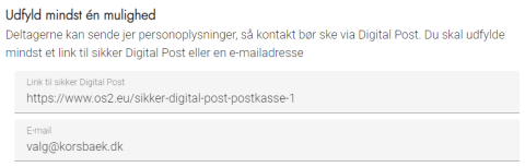 Administration - Kontaktoplysninger - Digital kommunikation