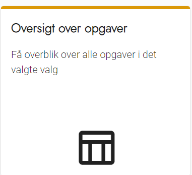 Opgaver - oversigt over opgaver